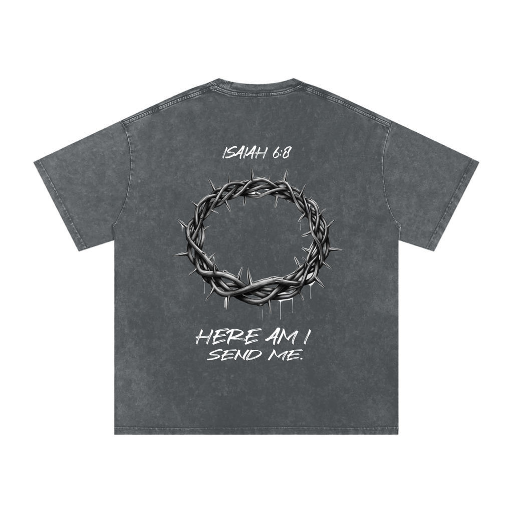 Send Me - Snow Washed Oversized tee