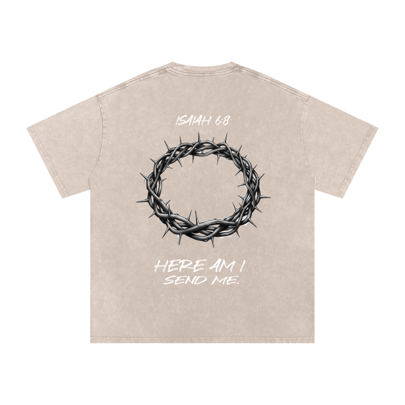 Send Me - Snow Washed Oversized tee