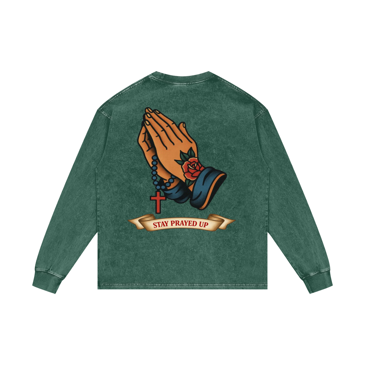 Acid Wash Oversize Long Sleeve T-Shirt