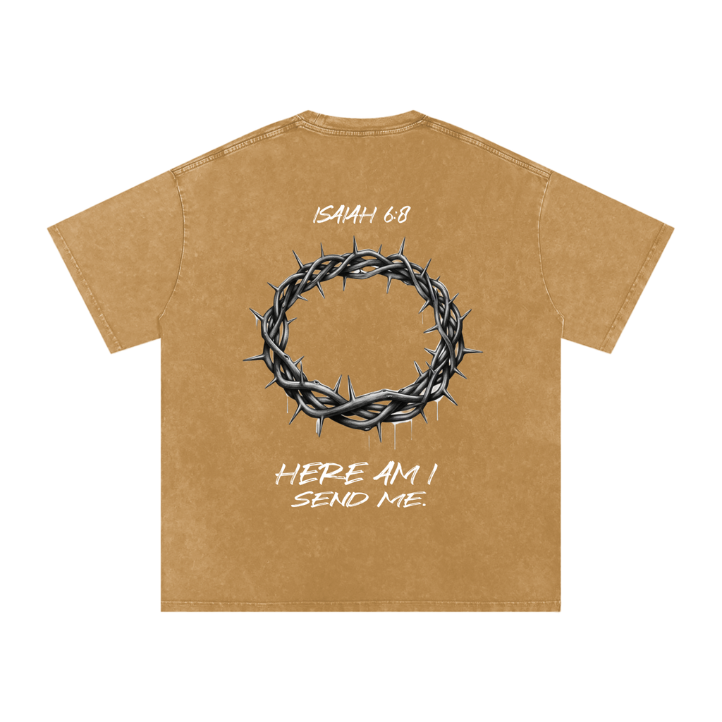 Send Me - Snow Washed Oversized tee