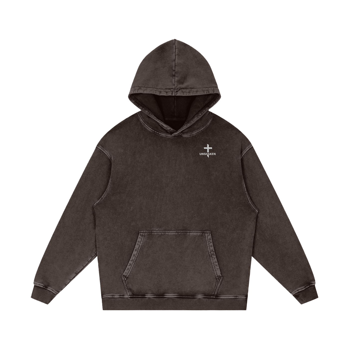Snow Washed Loose Cotton Hoodie
